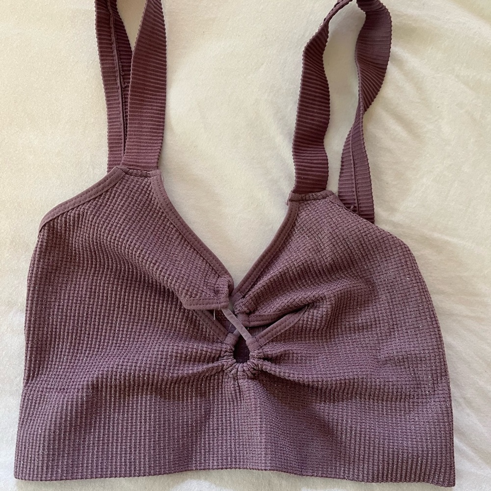 Urban Outfitters Out From Under Purple Sparkly Crop top